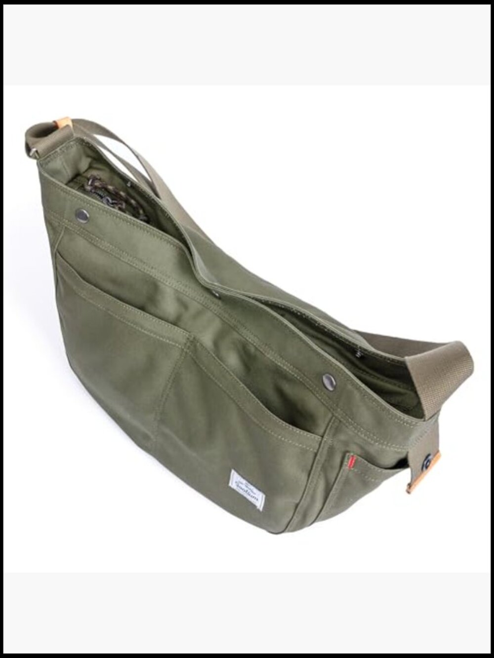 Canvas Crescent Hobo Crossbody Bag Durable Heavy-Duty Messenger Shoulder Bag - Picture 7 of 7
